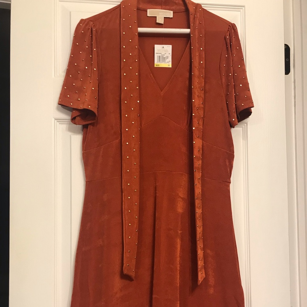 NWT Michael Kors orange dress